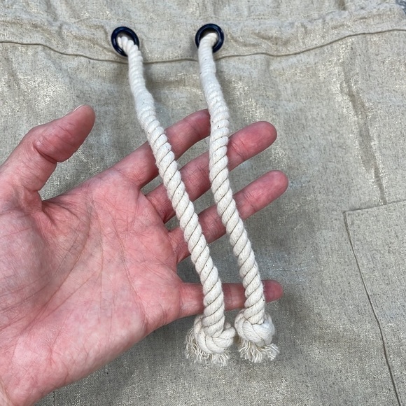 Maeve Anthropologie Linen Blend Flaxen Dress Sleeveless Rope Waist Beige Sz 0 - Picture 10 of 12